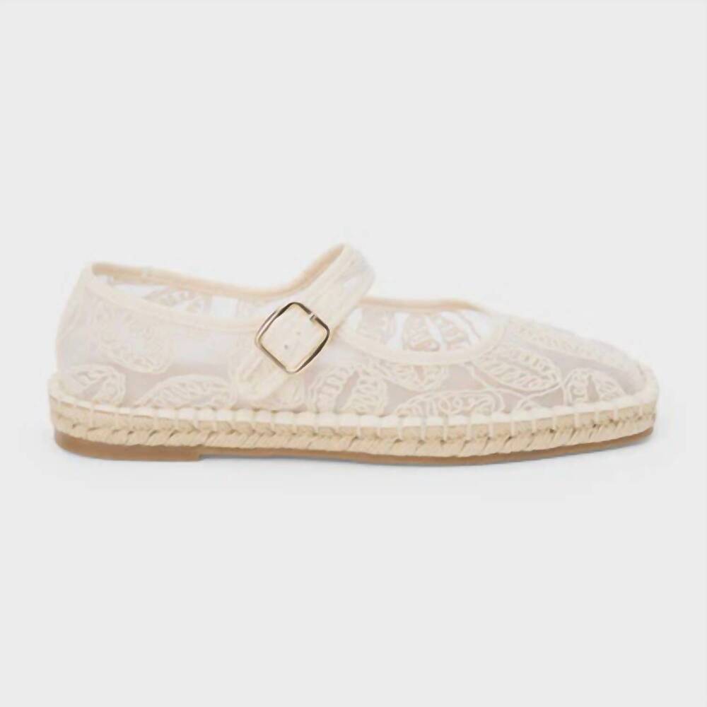 NEW MATISSE women's meg flat shoes in ivory floral